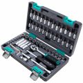  Набор инструментов, 1/4", CrV, пластиковый кейс 57 предметов Stels, фото 1 