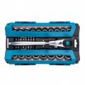  Набор торцевых головок, трещотка 120 зубьев, 1/2", CrV, 36 предметов Gross, фото 1 