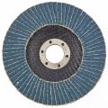  Круг лепестковый торцевой КЛТ-1, ZK10X W (цирконий), зернистость 25Н(P 60), 125 х 22.2 мм, "БАЗ" Россия, фото 1 