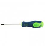  Отвертка, PZ1 х 80 мм, CrV, двухкомпонентная рукоятка Сибртех, фото 1 