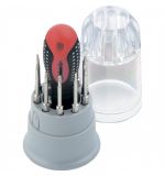  Отвертка для точных работ Fusion с насадками, 11 предметов, в пластиковом пенале, трехкомпонентная рукоятка Matrix, фото 1 