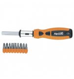  Отвертка реверсивная, набор бит, 10 шт, CrV Sparta, фото 1 