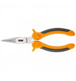  Длинногубцы прямые Comfort, 160 мм ,шлифованные, двухкомпонентные рукоятки Sparta, фото 1 