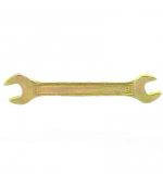  Ключ рожковый, 10 х 11 мм, желтый цинк Сибртех, фото 1 