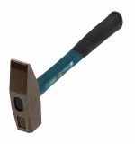  Молоток слесарный, 1000 г, квадратный боек, фибергласовая обрезиненная рукоятка Gross, фото 1 