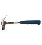  Молоток-гвоздодер, металлическая трубчатая обрезиненная рукоятка, вес 450 г, боек 27 мм Сибртех, фото 1 