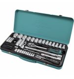  Набор торцевых головок с трещоткой, 1/2" и 1/4", 68 предметов Stels, фото 1 