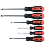  Набор профессиональных отверток Fusion, CrV, трехкомпонентная рукоятка antislip, 6 шт Matrix, фото 1 