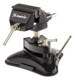  Тиски настольные, резиновая вакуумная присоска, шарнирный механизм, ширина рабочих губок 70 мм Matrix, фото 1 