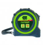  Рулетка Сапфир,двухкомпонентный корпус,3 м х 16 мм Сибртех, фото 1 