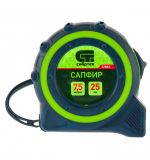  Рулетка Сапфир,двухкомпонентный корпус,7,5 м х 25 мм Сибртех, фото 1 