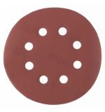  Круг абразивный на ворсовой подложке под "липучку", перфорированный, P 400, 125 мм, 5 шт Matrix, фото 1 