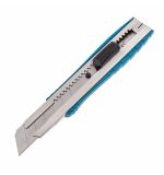  Нож, 195 мм, металлический корпус, выдвижное сегментное лезвие 25 мм (SK-5), металлическая направляющая, клипса для ремня Gross, фото 1 