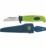  Нож монтажника с чехлом, обрезиненная рукоятка, 190 мм, лезвие 67 мм Сибртех, фото 1 