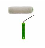  Валик с натуральным мехом, с ручкой, 200 мм, ворс 12 мм, D 48 мм, D ручки 6 мм, Россия Сибртех, фото 1 