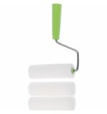  Валик "Поролон" с ручкой и 2 шубки 140 мм, D 42 мм, D ручки 6 мм Сибртех, фото 1 