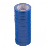  Набор изолент ПВХ 15 мм х 10 м, синяя, в упаковке 10 шт, 150 мкм Matrix, фото 1 