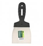  Шпательная лопатка из нержавеющей стали, 100 мм, пластмассовая ручка Сибртех, фото 1 