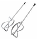  Комплект насадок для строительного миксера, 2шт., 220х560 мм, оцинкованные, хвостовик HEX13 Denzel, фото 1 