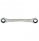  Ключ накидной трещоточный, 18 х 19 мм, CrV, зеркальный хром Matrix Professional, фото 1 