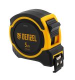  Рулетка 5м х 19мм, двухкомп. корпус, магнитный обрезиненный зацеп Denzel, фото 1 