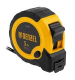  Рулетка 5м х 19мм, двухкомп. корпус, кнопка-пауза Denzel, фото 1 