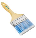  Кисть плоская "Евро" 4", искусственная щетина, деревянная ручка MTX, фото 1 