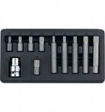  Набор бит SPLINE, шестигранный хвостовик 1/2'', CrV, 10 мм, 11 предметов Stels, фото 1 