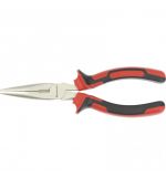  Длинногубцы прямые Nickel, 180 мм, никелированные, двухкомпонентные рукоятки Matrix, фото 1 