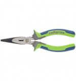  Длинногубцы прямые 160 мм, фосфатирование, трехкомпонентные рукоятки Сибртех, фото 1 