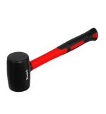  Киянка резиновая, 450 г, черная резина, фибергласовая рукоятка Matrix, фото 1 