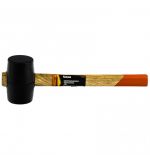  Киянка резиновая, 225 г, черная резина, деревянная рукоятка Sparta, фото 1 