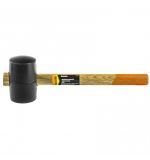  Киянка резиновая, 450 г, черная резина, деревянная рукоятка Sparta, фото 1 