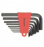  Набор ключей имбусовых HEX, 2.0-12 мм, CrV, 9 шт, удлиненные Matrix, фото 1 