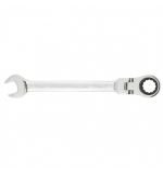  Ключ комбинированный трещоточный, 17 мм, CrV, шарнирный, зеркальный хром Matrix Professional, фото 1 