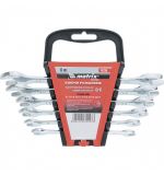  Набор ключей рожковых 6 шт, 6-17 мм, CrV, Elliptical, зеркальное хромирование Matrix, фото 1 