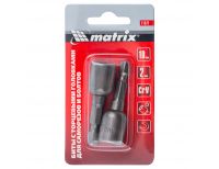  Биты с торцевыми головками 10 мм, 45 мм, 2 шт. Matrix, фото 5 