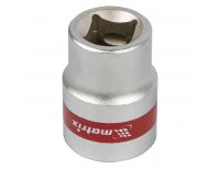  Головка торцевая, 21 мм, шестигранная, CrV, под квадрат 1/2, хромированная Matrix, фото 2 