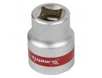  Головка торцевая, 22 мм, шестигранная, CrV, под квадрат 1/2, хромированная Matrix, фото 2 