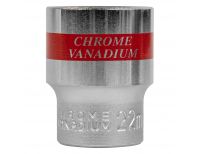  Головка торцевая, 22 мм, шестигранная, CrV, под квадрат 1/2, хромированная Matrix, фото 3 