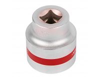  Головка торцевая, 32 мм, шестигранная, CrV, под квадрат 1/2, хромированная Matrix, фото 2 