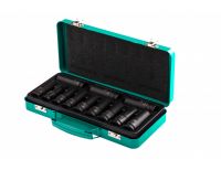  Набор ударных глубоких шестигранных торцевых головок, 1/2", 10-24 мм, в кейсе 12 шт. Stels, фото 3 