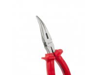  Длинногубцы изогнутые Econom, 160 мм, шлифованные, пластмассовые рукоятки Matrix, фото 4 