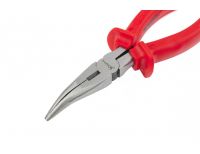  Длинногубцы изогнутые Econom, 200 мм, шлифованные, пластмассовые рукоятки Matrix, фото 3 