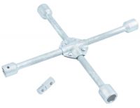  Ключ-крест баллонный, 17 х 19 х 21 х 22 мм, под квадрат 1/2, усиленный, с переходником на 1/2 Stels, фото 2 