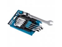  Набор ключей комбинированных трещоточных, количество зубьев 100, СRV, 5 шт, 8- 17 мм Gross, фото 2 