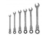  Набор ключей комбинированных, трещеточных шарнирных 6 шт Matrix, фото 2 