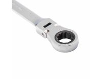  Ключ комбинированный трещоточный, 15 мм, CrV, шарнирный, зеркальный хром Matrix, фото 3 