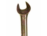  Ключ рожковый, 12 х 13 мм, желтый цинк Сибртех, фото 2 