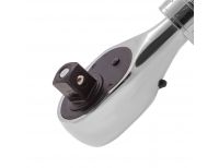  Ключ телескопический трещоточный 1/2, 305-445 мм, CrV, хромированная, двухкомпонентная рукоятка Gross, фото 5 